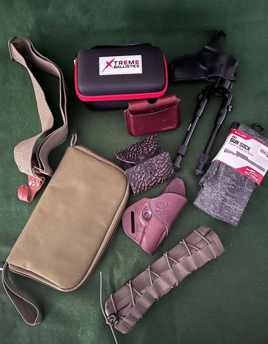 Gun accessories job lot : Ballistics storage items / Gun sock / silencer protector plus - nice items