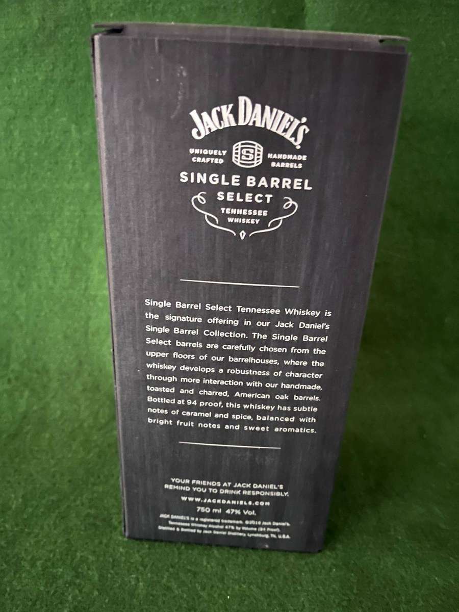 Collectors Bourbon Jack Daniels Single Barrel Select Whisky - Rare Find