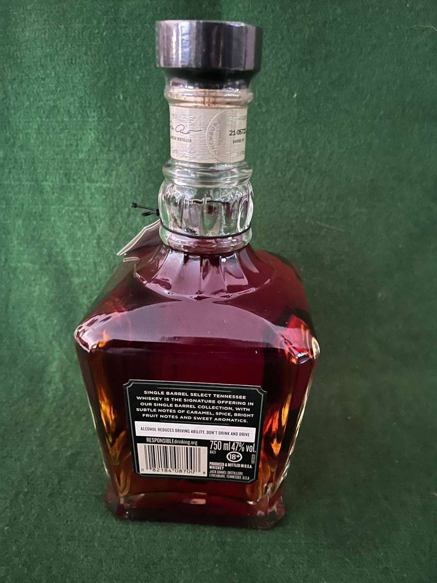 Collectors Bourbon Jack Daniels Single Barrel Select Whisky - Rare Find