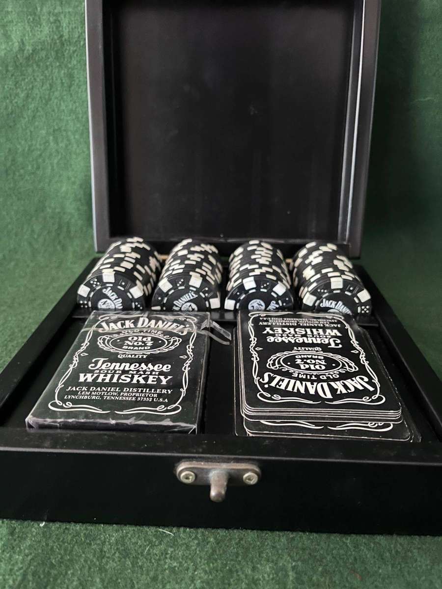 Poker set Jack Daniels branded - rare item - not seen before - really great condition