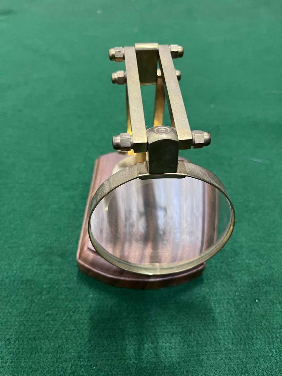 Old Brass Standing Magnifying Glass : Nice item - great condition