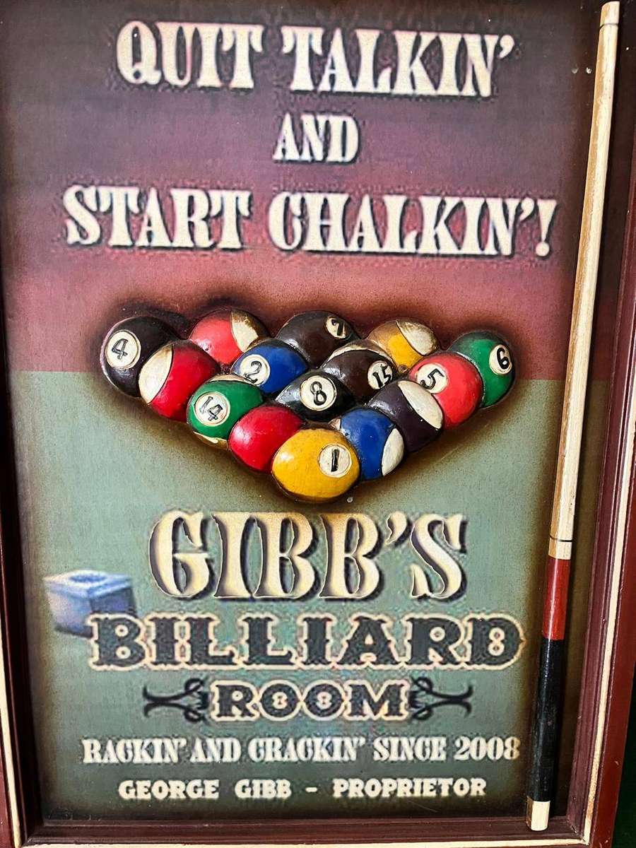 Bar Billard Pool Sign