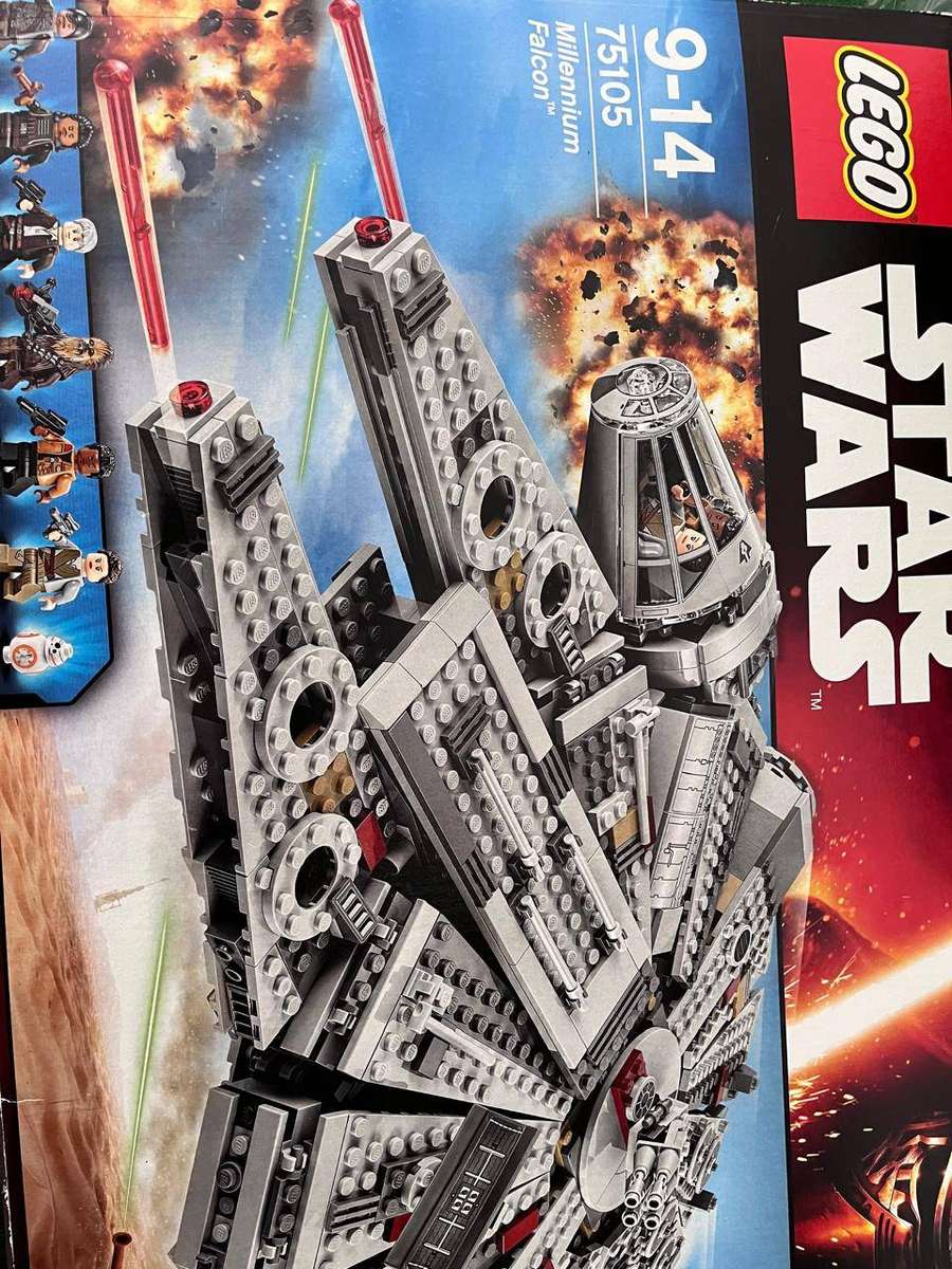 Star Wars Lego : Millennium Falcon Set # 75105 (retired Set) Box has been opened - in good condition