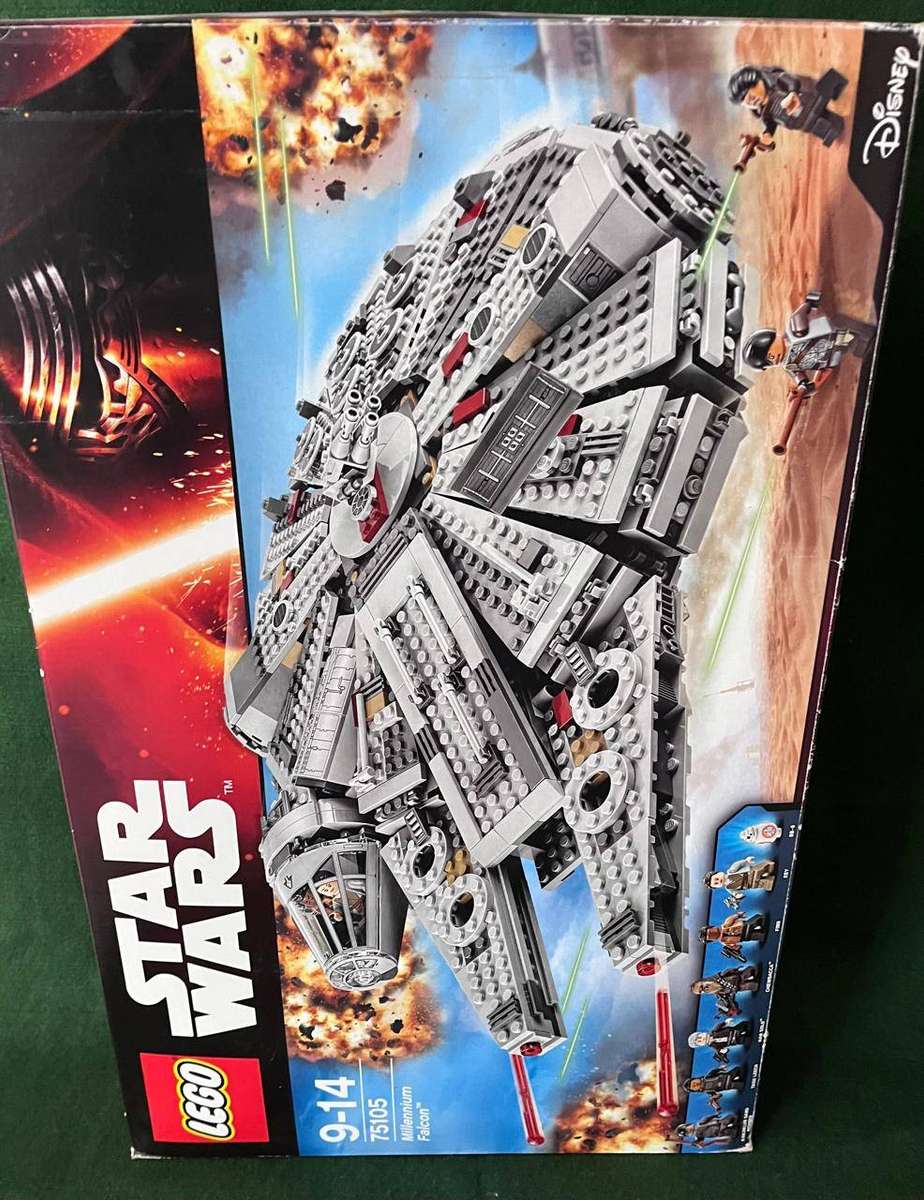 Star Wars Lego : Millennium Falcon Set # 75105 (retired Set) Box has been opened - in good condition