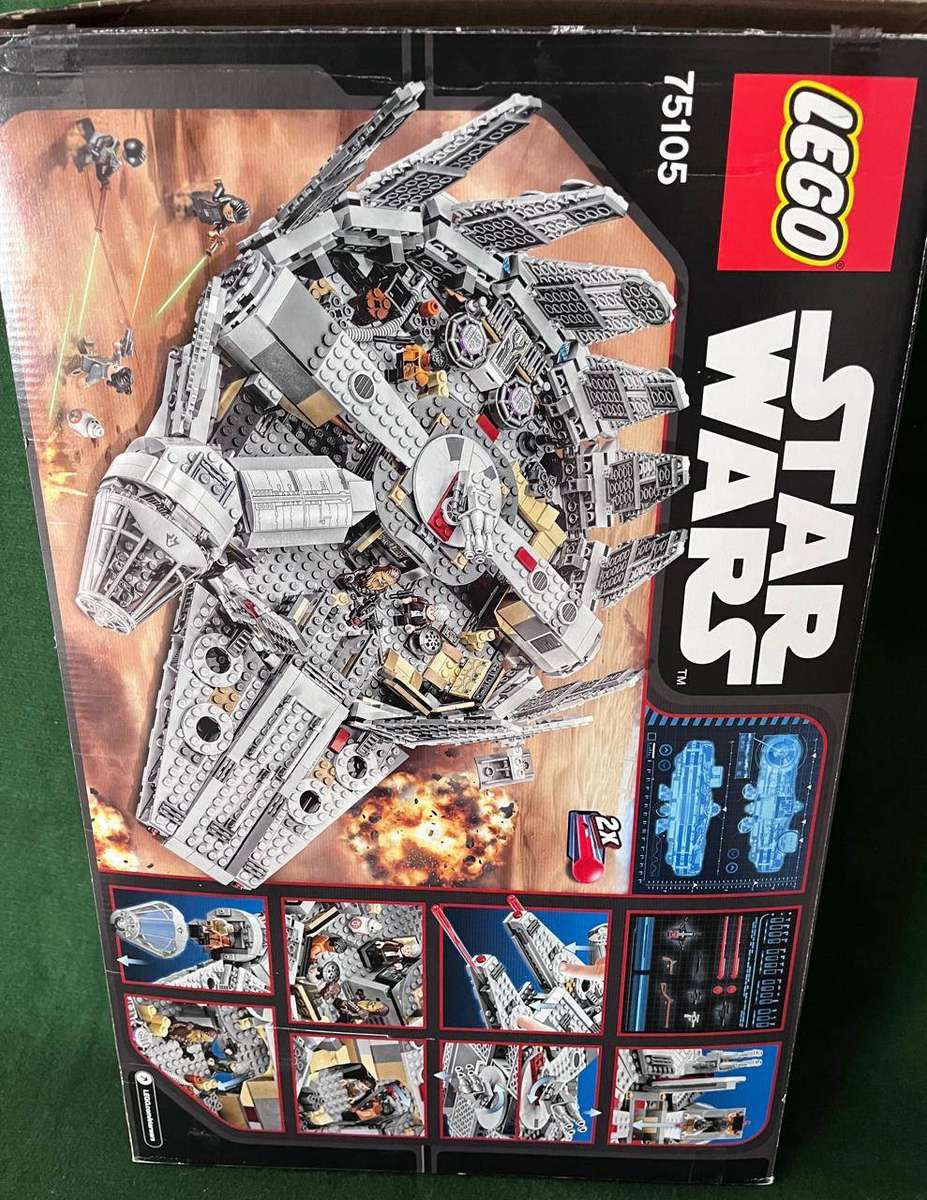 Star Wars Lego : Millennium Falcon Set # 75105 (retired Set) Box has been opened - in good condition