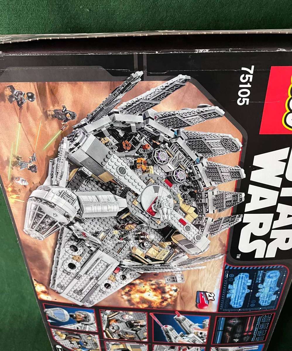 Star Wars Lego : Millennium Falcon Set # 75105 (retired Set) Box has been opened - in good condition