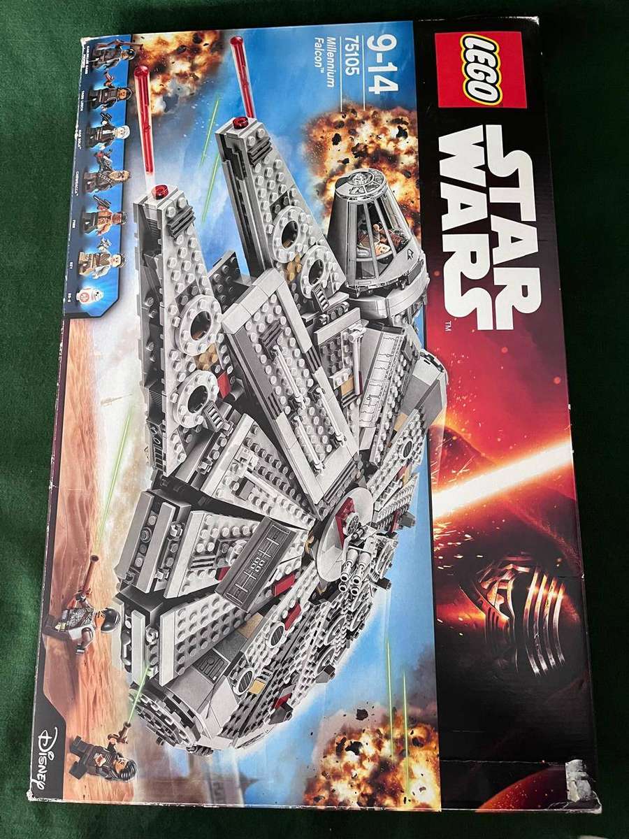 Star Wars Lego : Millennium Falcon Set # 75105 (retired Set) Box has been opened - in good condition