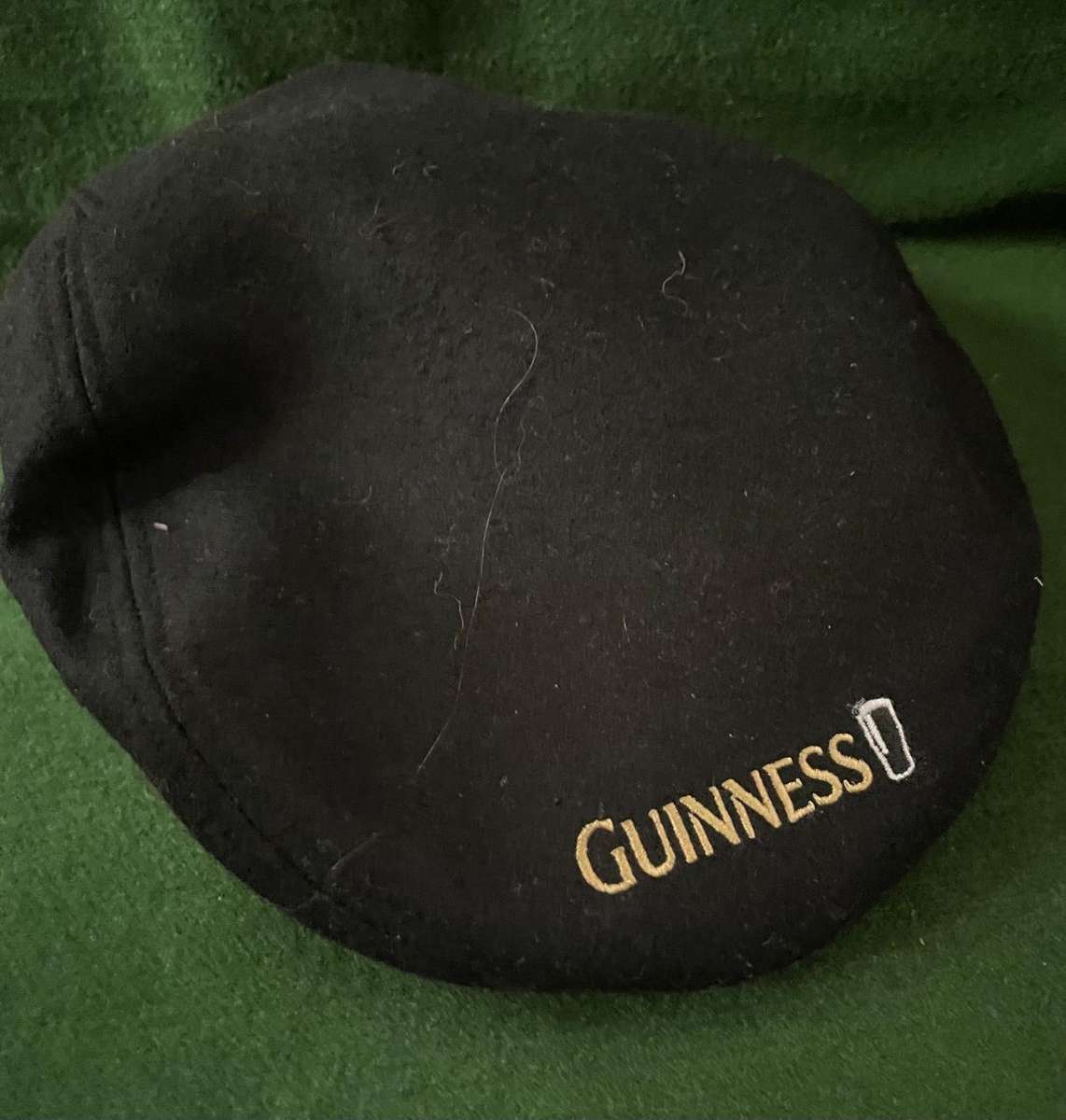 Guiness Flat Cap "News Boy" style hat - Genuine McCoy...one size fits all.