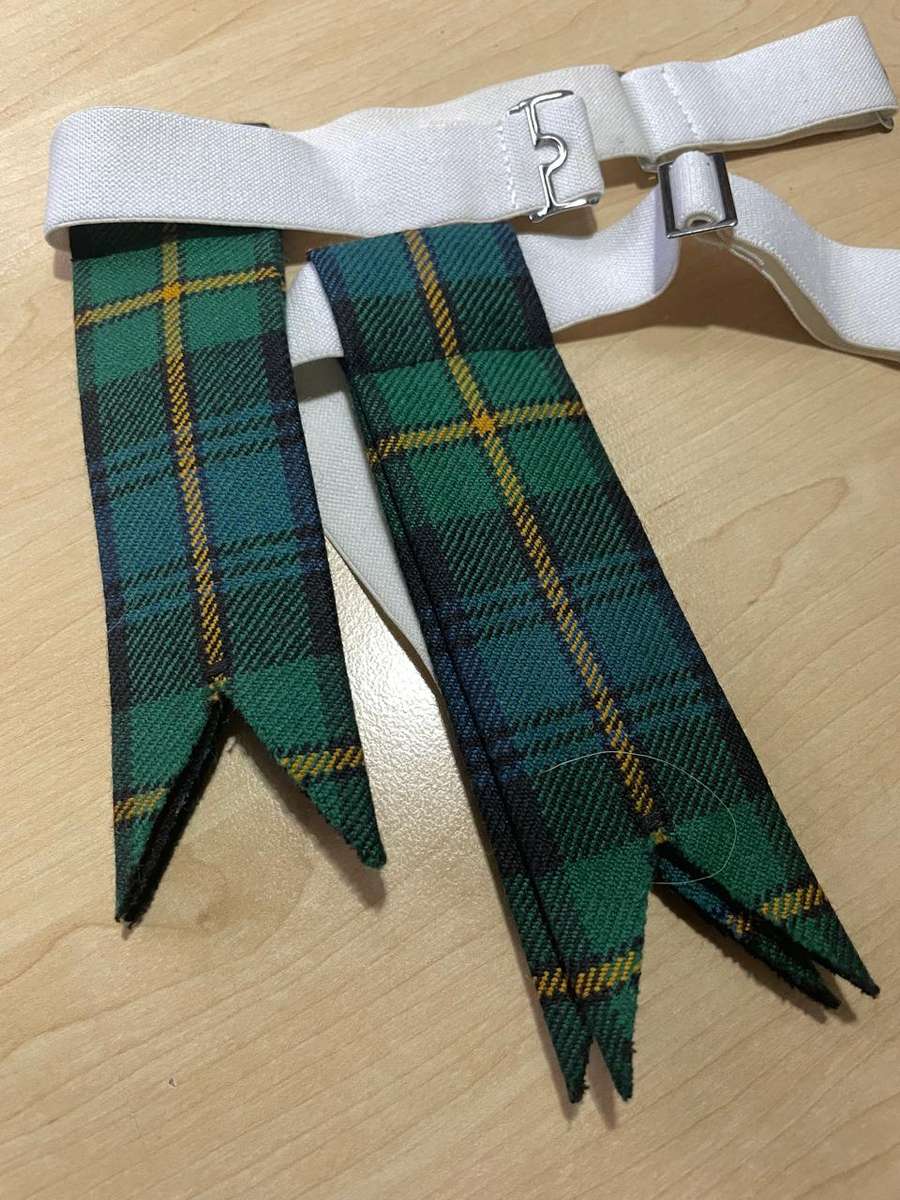 Irish / Scottish Tartan Sock Flashes - brand new
