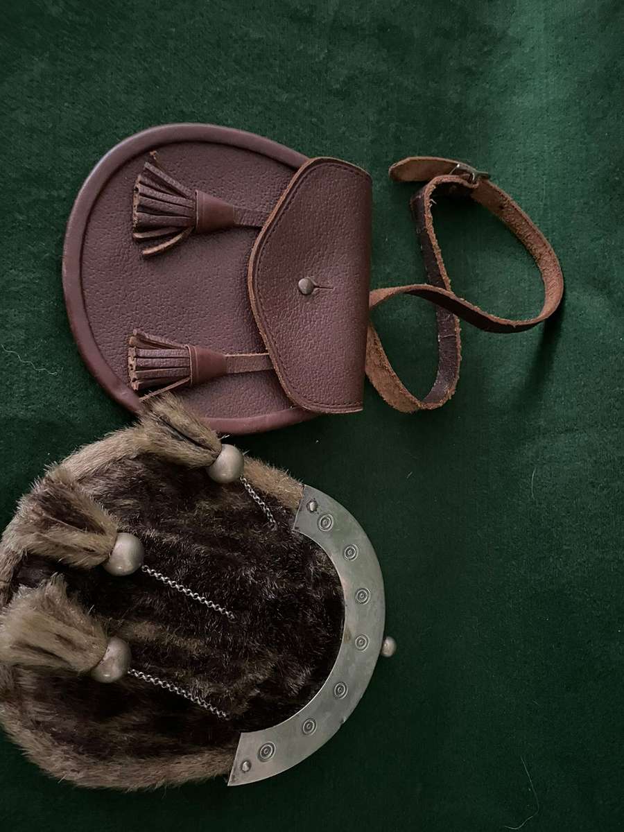 Scottish Sporrans : Vintage Dress Sporran and Kids leather sporran