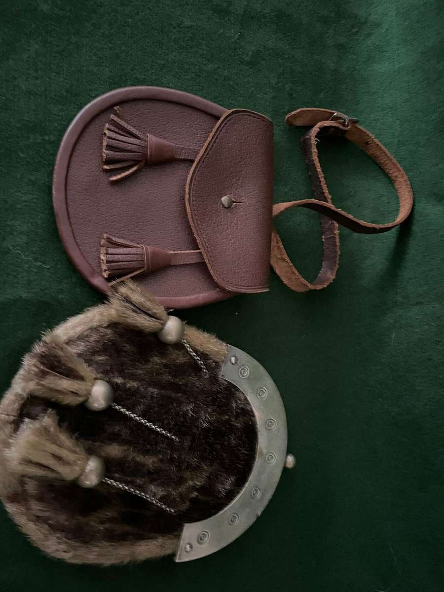 Scottish Sporrans : Vintage Dress Sporran and Kids leather sporran