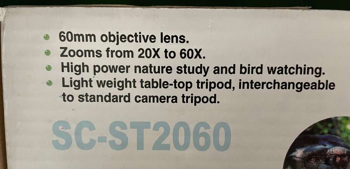 Tasco Spotting Scope : Zoom 20x to 60x - brand new - never been used - still in box