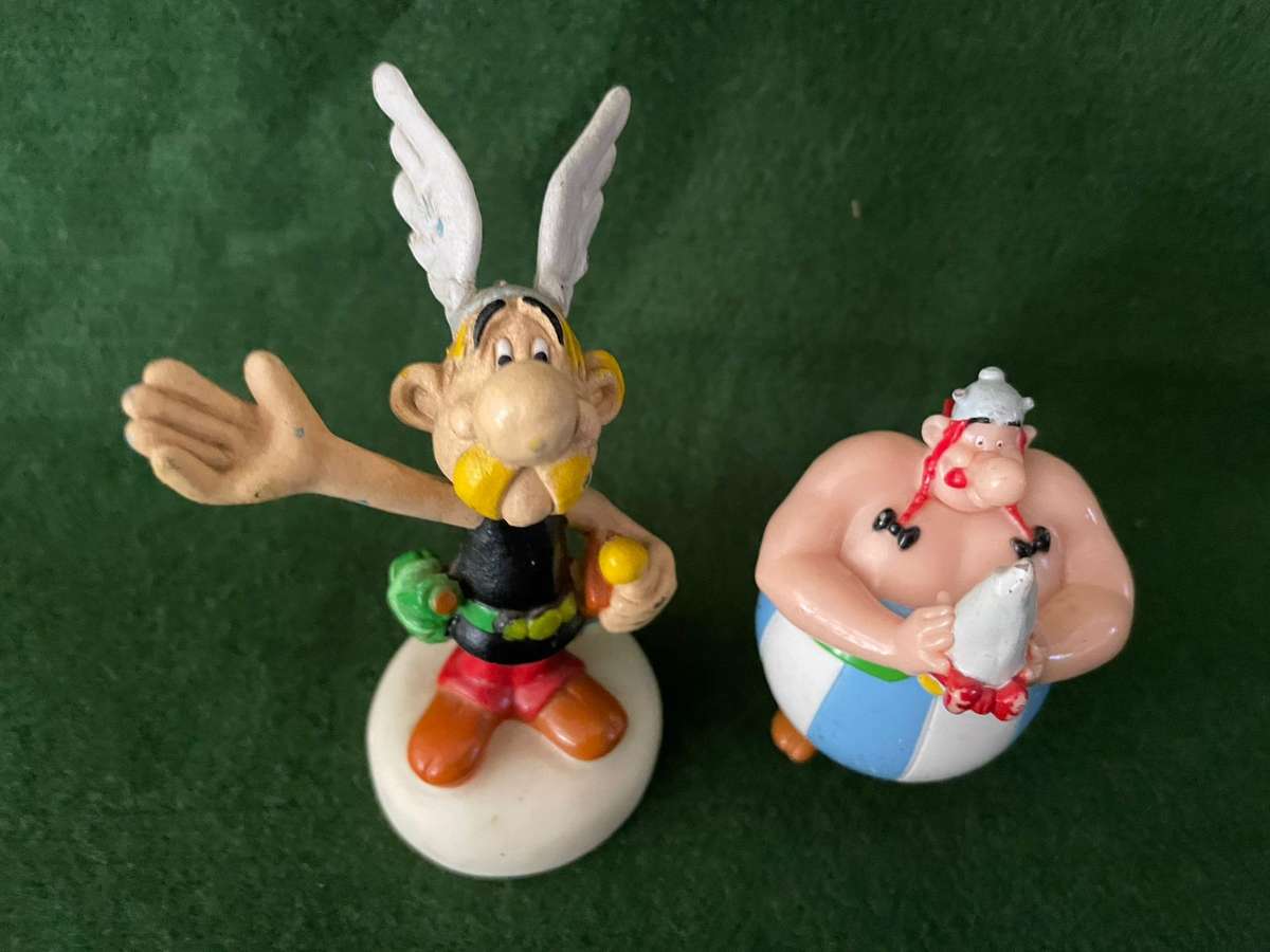 Vintage Asterix & Obelix Figurines : Two Figurines : Both items are Scarce