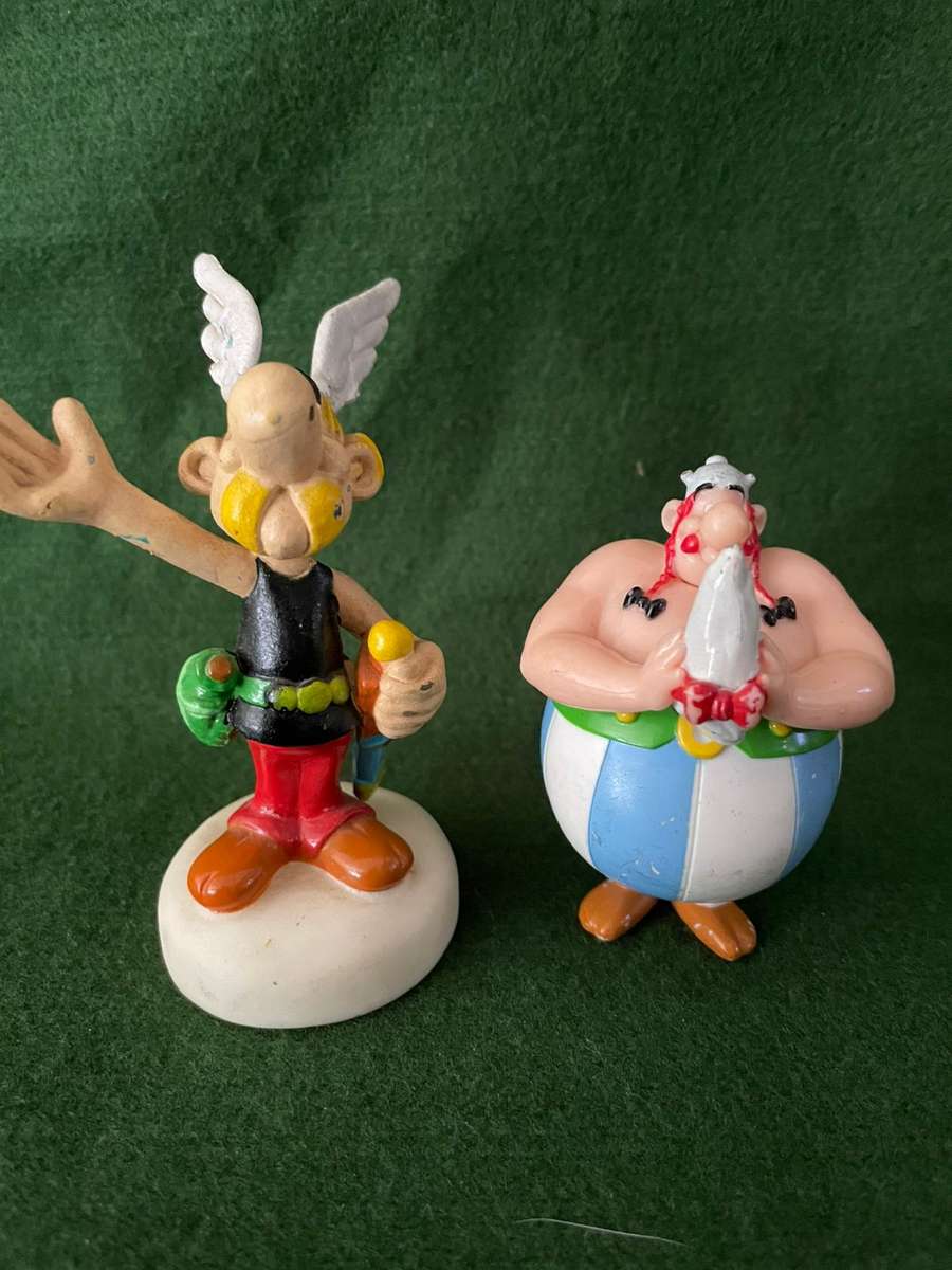 Vintage Asterix & Obelix Figurines : Two Figurines : Both items are Scarce