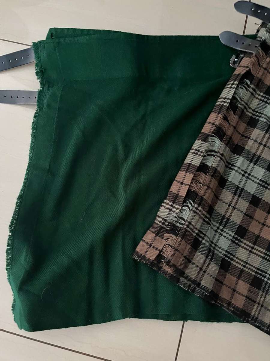 Scottish Kilts : 2 x Value light weight kilts size 38 / 40 waist / 24" length  - great condition