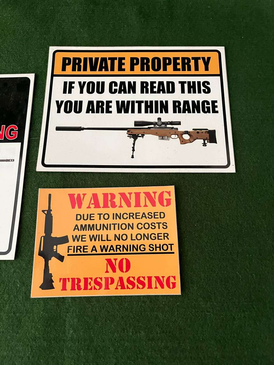 Gun warning Magnets