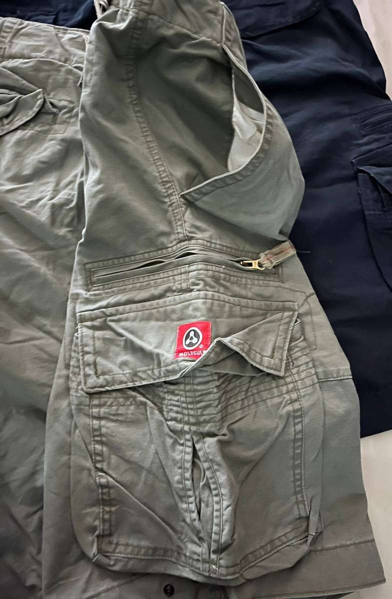 Cargo Shorts : 2 x pairs of Molecule Cargo Shorts - Brand new never been worn