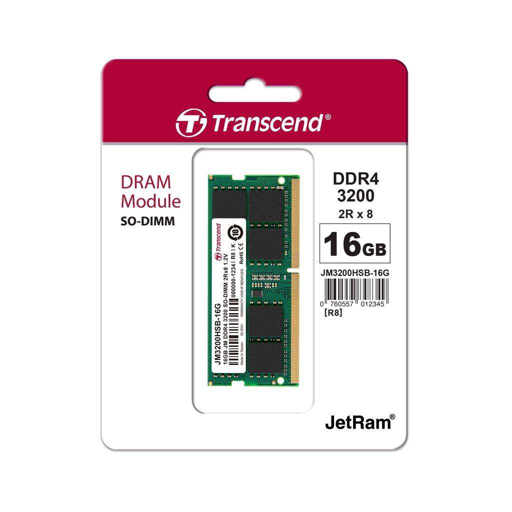 Transcend Jet Memory 16GB DDR4-3200 Notebook Ram