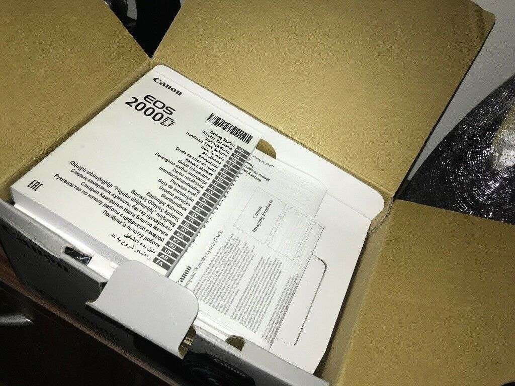 Canon EOS 2000D 24MP DSLR, FULL HD MOVIES , 18-55MM ZOOM LENS IN Brand new CONDITION, BOXED AND BAG
