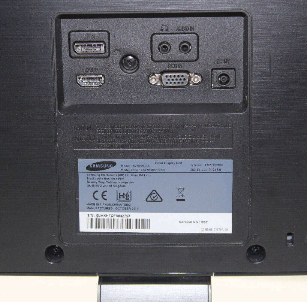 Samsung S27D590C 27" Full HD (1920x1080) PLS 4ms Response Curved LED Glossy Black Desktop Monitor