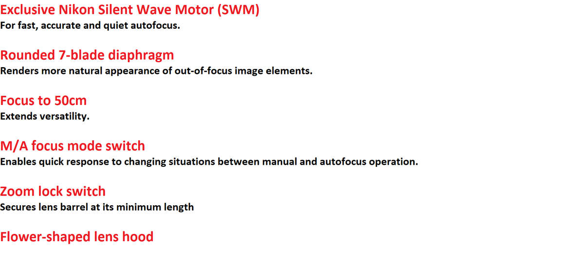 Nikon AF-S 18-200mm f/3.5-5.6 G ED DX VR II Lens