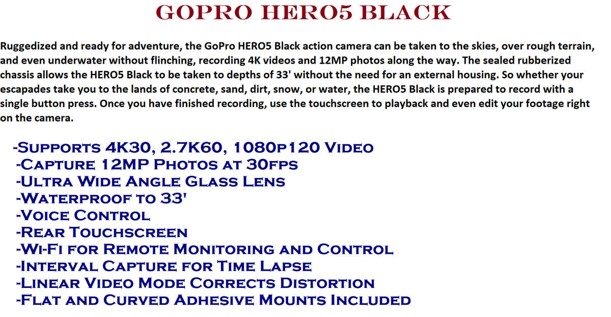 GoPro HERO5 Black