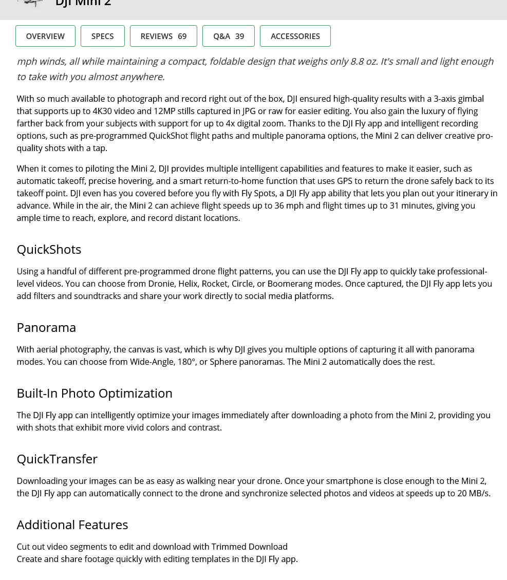 DJI Mini 2 Fly More Combo  Ultralight Foldable Drone, 3-Axis Gimbal with 4K Camera, 12MP