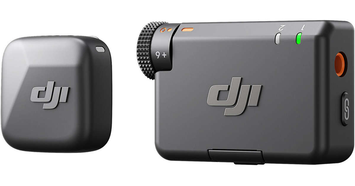 DJI Mic Mini 2-Person Compact Wireless Microphone System for Camera & Smartphone (2.4 GHz)