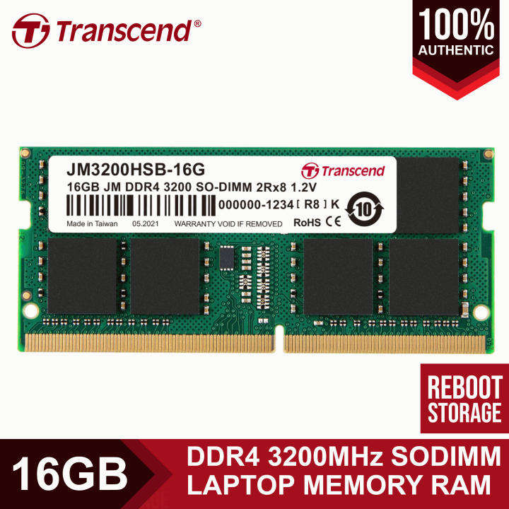 Transcend Jet Memory 16GB DDR4-3200 Notebook Ram