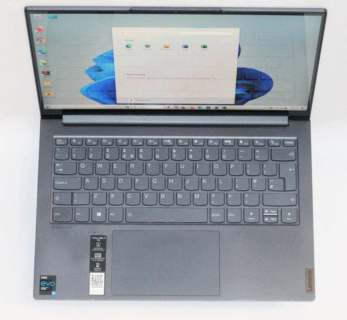 Lenovo Yoga Slim 7i Pro , Intel Core i7-11370H @3.30GHz,16GB Ram,512GB SSD , Intel Iris Xe Graphics