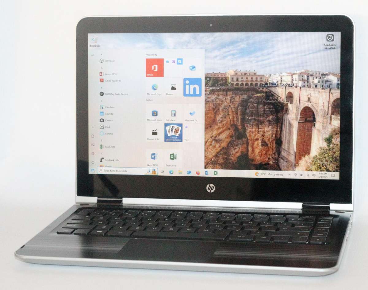 HP PAVILION X360 CONVERTIBLE INTEL CORE I5-7200U @2.50GHZ 8GB RAM - 1TB HDD, 14" FULL HD TOUCH SCREE