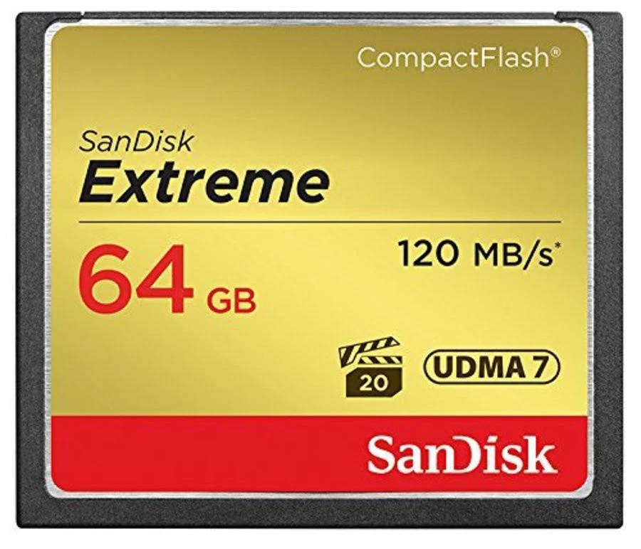 SanDisk 64GB Extreme 120MB/s CompactFlash Memory Card (USED)