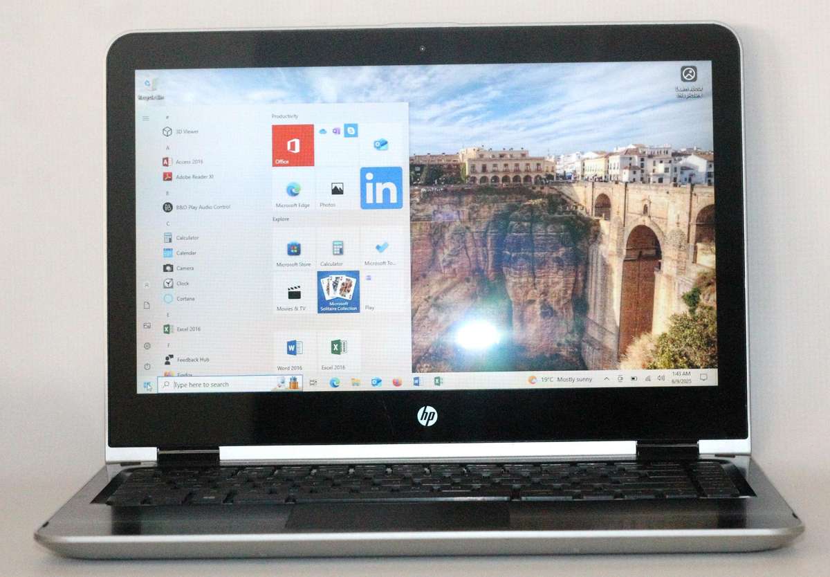 HP PAVILION X360 CONVERTIBLE INTEL CORE I5-7200U @2.50GHZ 8GB RAM - 1TB HDD, 14" FULL HD TOUCH SCREE