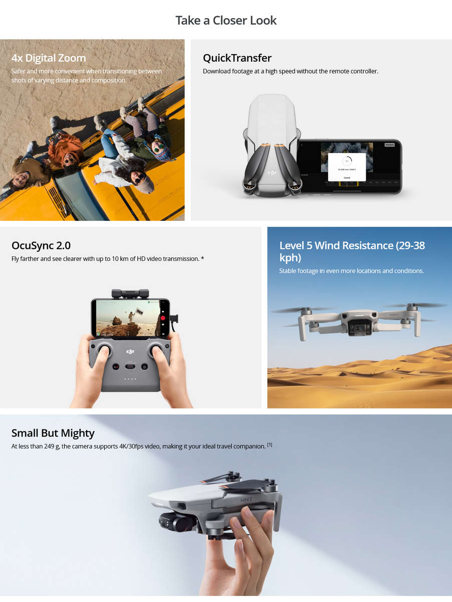 DJI Mini 2 Fly More Combo  Ultralight Foldable Drone, 3-Axis Gimbal with 4K Camera, 12MP