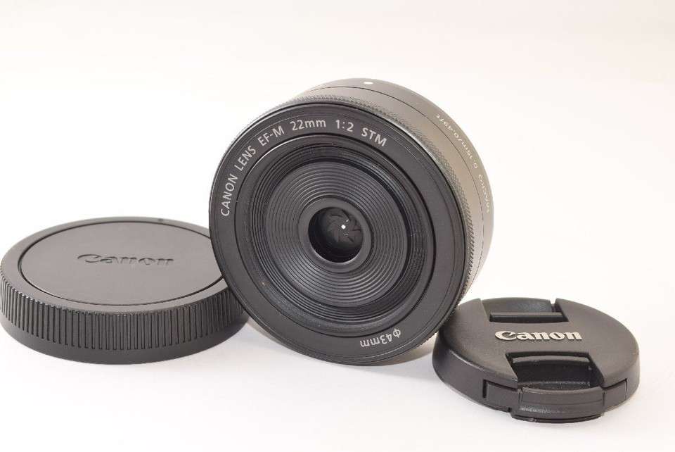 Canon EF-M 22mm f/2 STM Wide Angle Prime Pancake Compact Lens