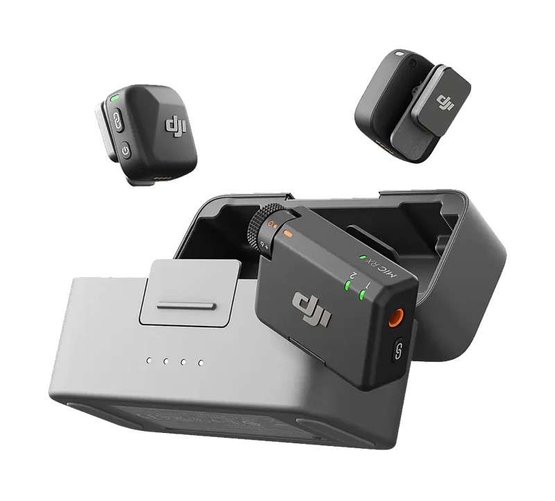 DJI Mic Mini 2-Person Compact Wireless Microphone System for Camera & Smartphone (2.4 GHz)