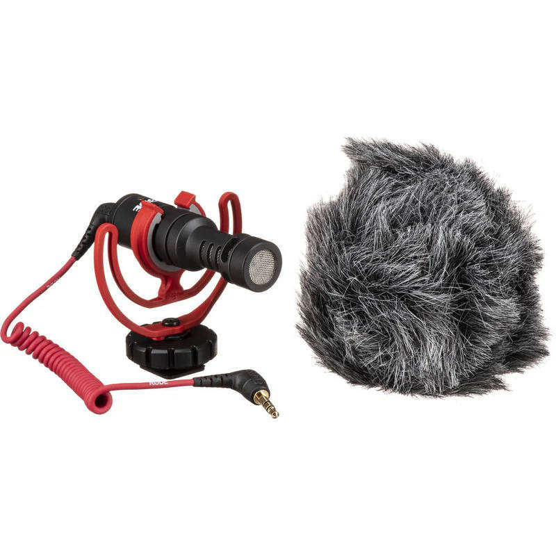 Rode VideoMicro Compact On-Camera Microphone With Deadcat Windshield Cable Mount