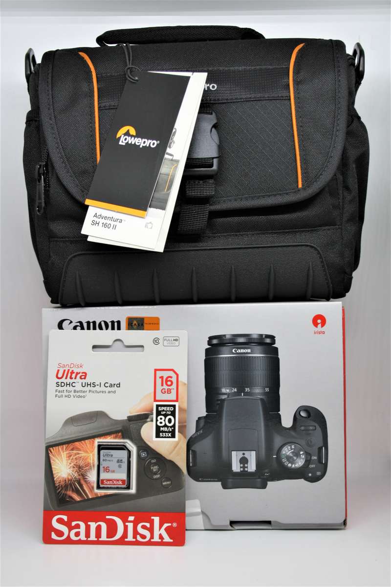 Canon EOS 2000D 24MP DSLR, FULL HD MOVIES , 18-55MM ZOOM LENS IN Brand new CONDITION, BOXED AND BAG