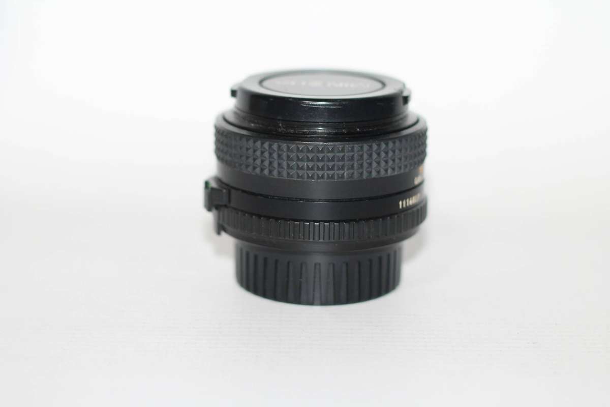 Minolta MD 50mm f/1.7 manual focus lens.
