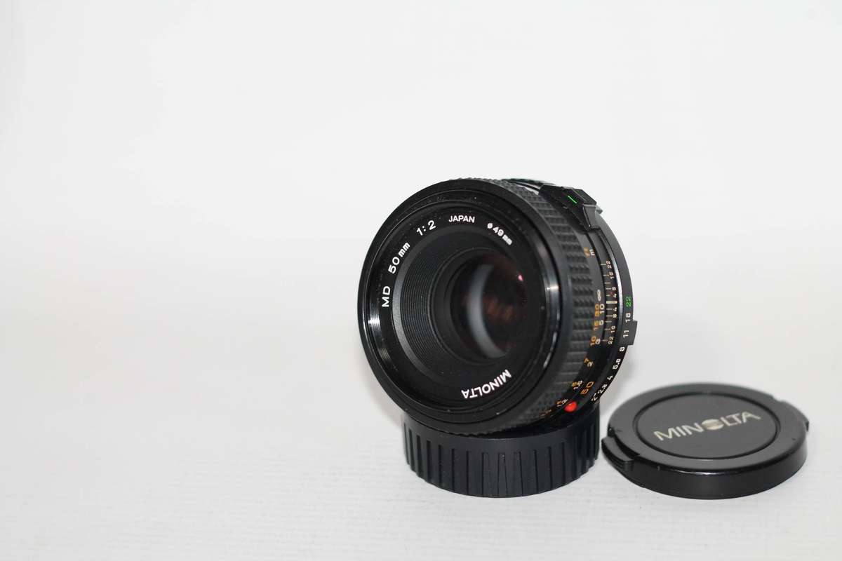 Minolta MD 50mm f/1.7 manual focus lens.