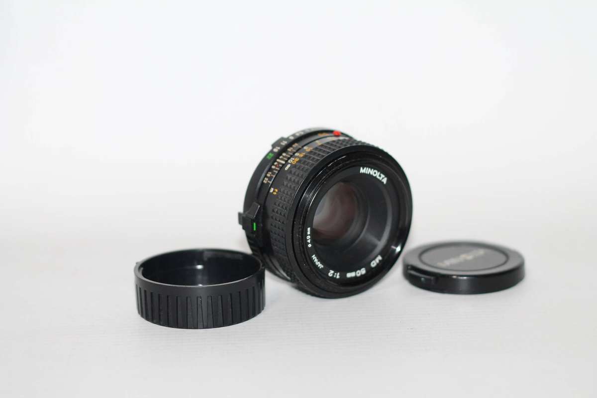 Minolta MD 50mm f/1.7 manual focus lens.