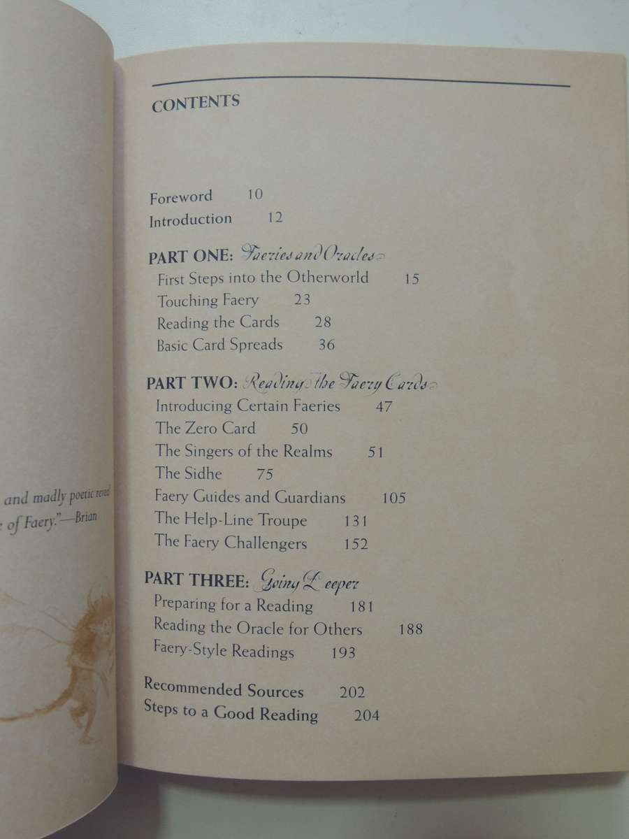 The Faeries' Oracle:Working with Fairies Find Insight, Wisdom & Joy - Brian Froud, Book Only