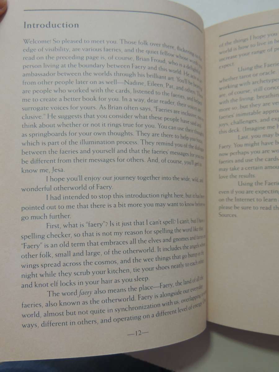 The Faeries' Oracle:Working with Fairies Find Insight, Wisdom & Joy - Brian Froud, Book Only