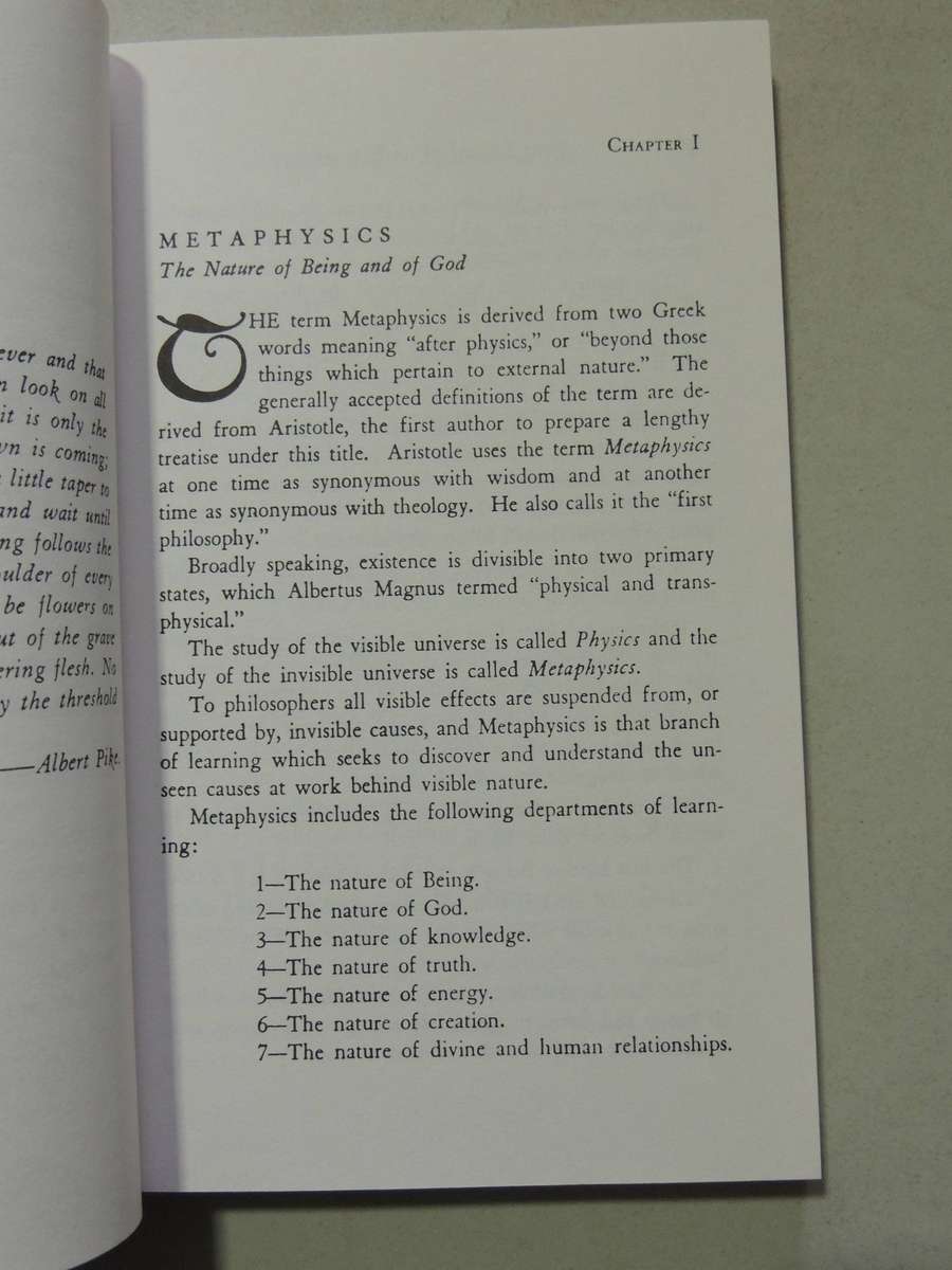 First Principles of Philosophy- Manly P. Hall   Pub1963, 4th printing