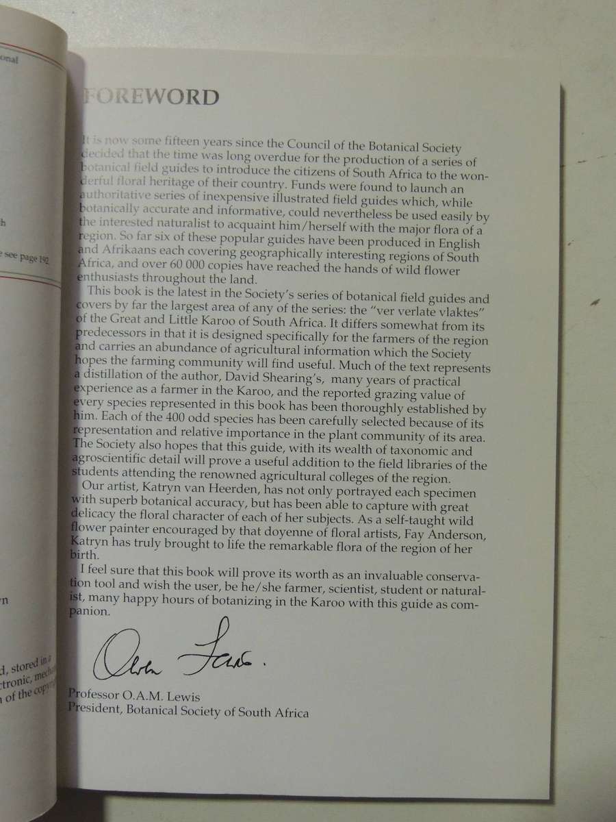 South African Wild Flower Guide 6: Karoo - David Shearing