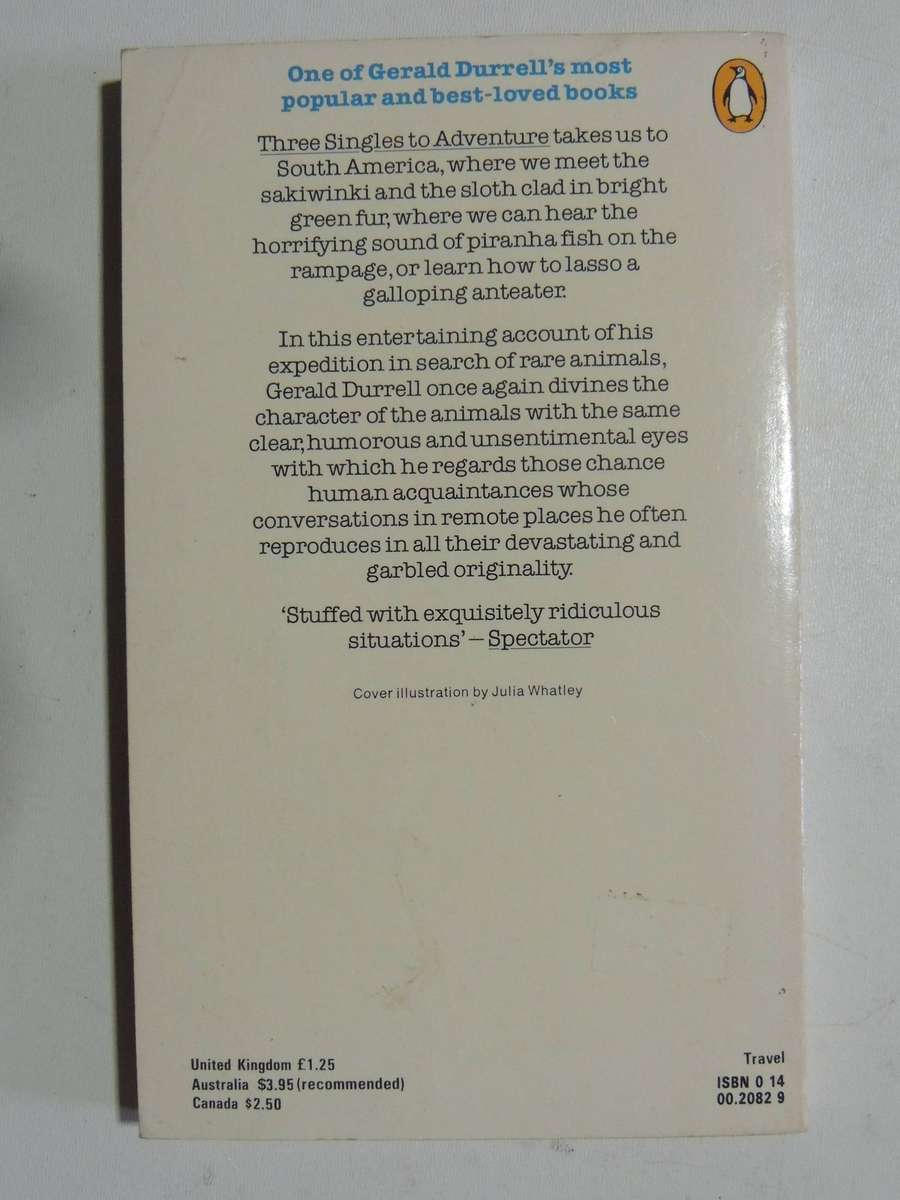 Three Singles To Adventure - Gerald Durrell