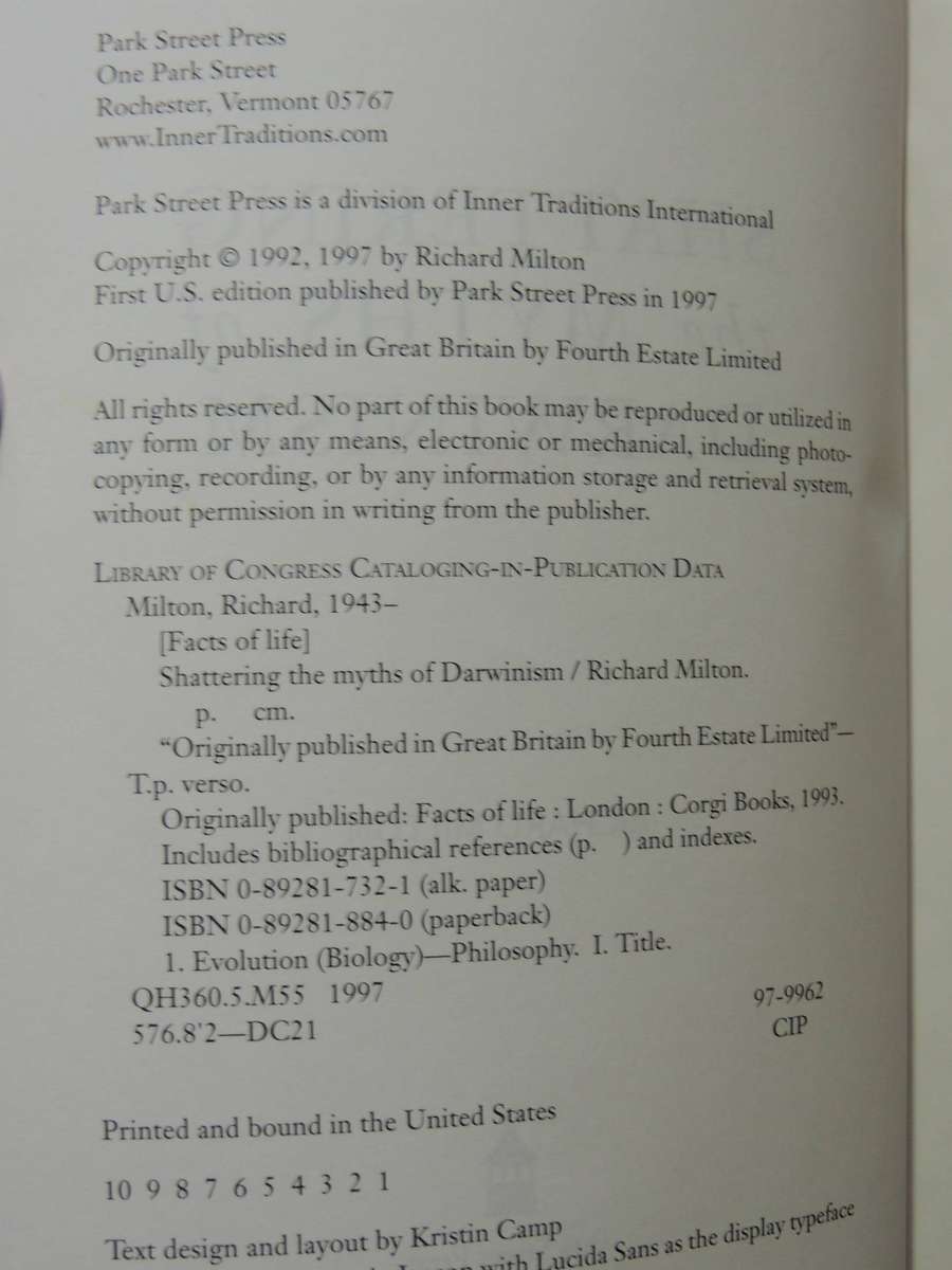 Shattering The Myths Of Darwinism - Richard Milton