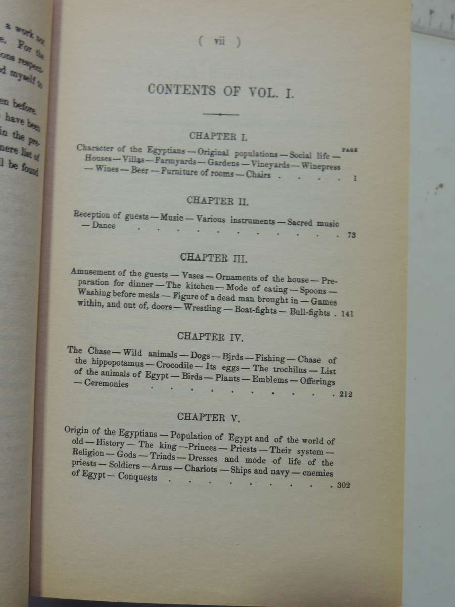 The Ancient Egyptians: Their Life And Customs - J. Gardener Wilkinson   2 Volume Set-