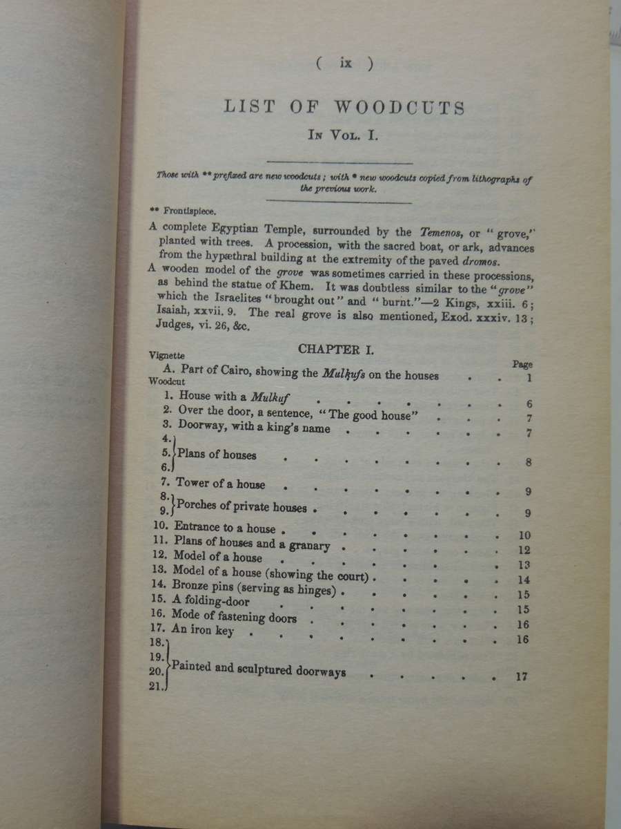 The Ancient Egyptians: Their Life And Customs - J. Gardener Wilkinson   2 Volume Set-