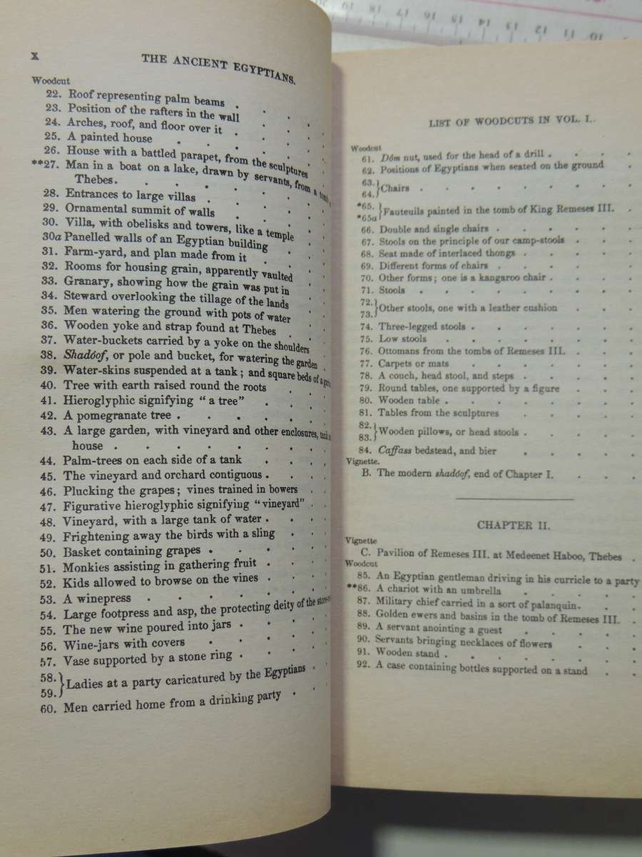 The Ancient Egyptians: Their Life And Customs - J. Gardener Wilkinson   2 Volume Set-